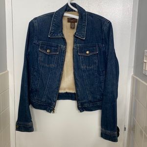 Banana Republic Sherpa-lined Denim Jacket
